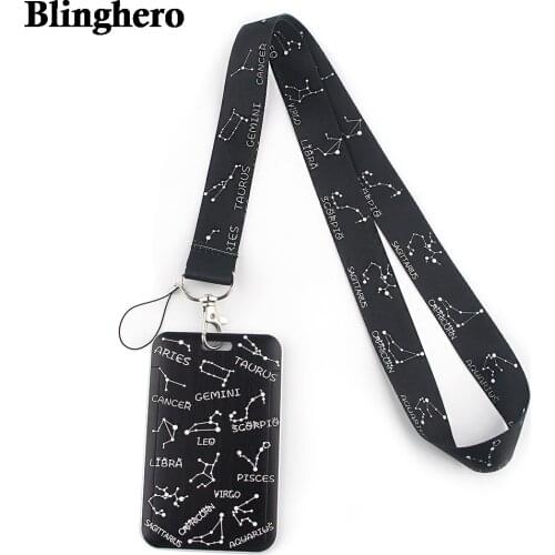 CB125 Constellation Cell Phone Lanyard For Key ID Card Passport Gym USB Badge Holder DIY Hanging Rope Tags Neck lanyard Strap