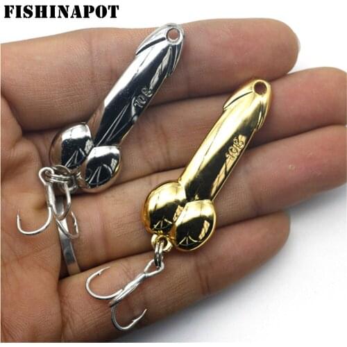 FISHINAPOT Metal Sliver Gold DD Spoon Fishing Lure 5g 10g 15g 20g Artificial Fishing Hard Lures Wobbler Tackle Free Shipping
