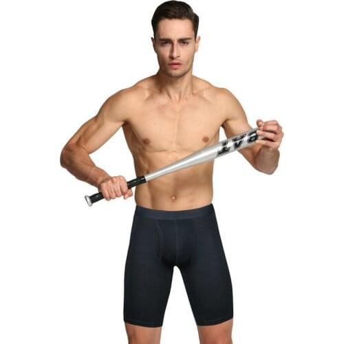 High Quality Fivepence Mens Boxers Protruding Lengthen Straight Male Cotton Five Points Shorts Pants Men Underpants