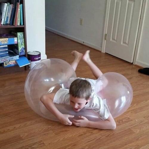 TPR Air Ball Transparent Bubble Balloons Super Soft Stretch Inflatable Large Water Balloon