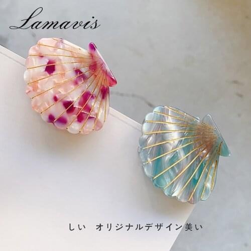 New Shell Hairpin Spring Sea Shell Small Hairpin Fresh, Sweet And Lovely Hairpin Girl Hair Accessories