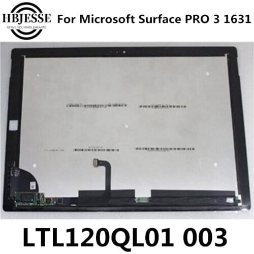 Surface pro 3 LCD LTL120QL01 003 For Microsoft Surface Pro 3 1631 TOM12H20 V1.1 LCD Display Assembly full New