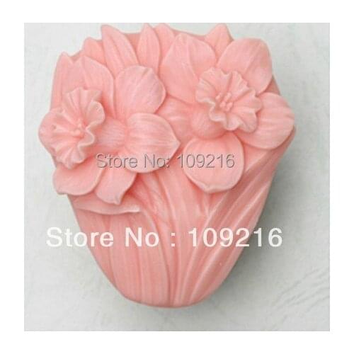 1pcs Daffodil (50104) Silicone Handmade Soap Mold Crafts DIY Mold