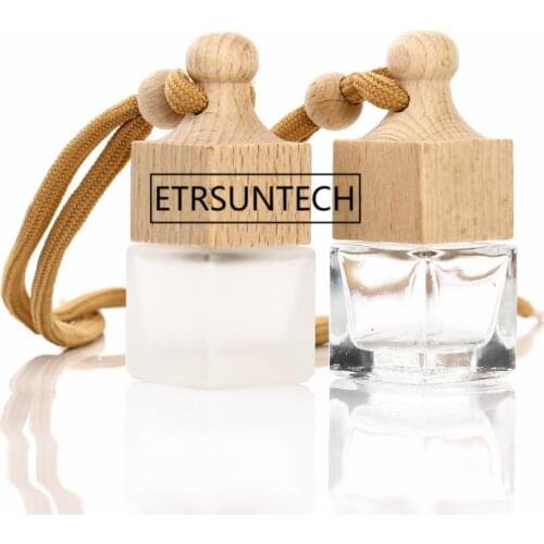 8ML High quality Car Pendant Irregular Transparent Glass Perfume Bottle F1791