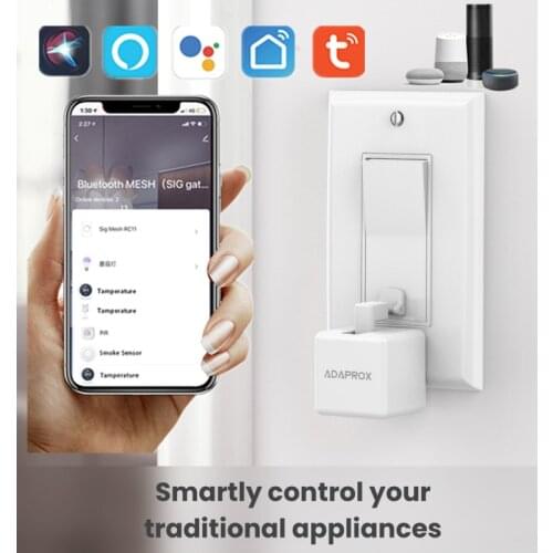 ADAPROX Smart Fingerbot The Smallest Robot Smart Life/TUYA/ Adaprox APP Smart Mechanical Arms Work With Alexa Google Assistant