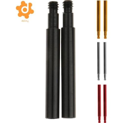 Dolity 2Pcs Durable Aluminum Alloy Cycling Bicycle Presta Valve Extensions Extender Adapter Cycling Accessories 40/50/70 mm