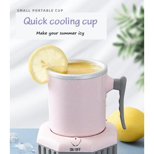 Fast Cooling Cup Mini Chilled Drinks Juice Desktop Quick-Freeze Cooling Office Artifact Student Dormitory Cool Drinks Cup