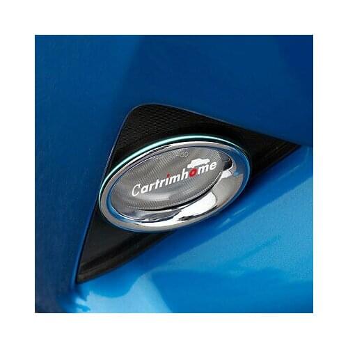 Chrome Front Fog Light Fog Lamp Ring Cover Trim 2pcs For Toyota RAV4 2016 2017