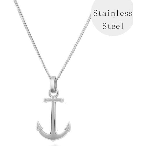 Runda 2020 Summer Fashion Stainless Steel Anchor Charms for Men Pendant Fashion Necklace Chains Jewelry