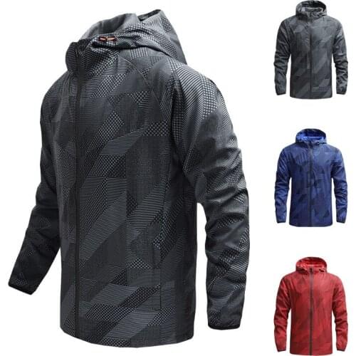 2021 Spring Autumn Mens Outdoor Sports Mountaineer Climbing Hiking Jackets Hooded Quick-drying Male Casual Jacket Leisure Coats