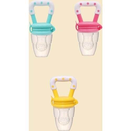 2021 New Fresh Fruit Food Kids Nipple Feeding Safe Milk Feeder Baby Pacifier Bottles Nipple Teat Fresh Fruit Nibbler