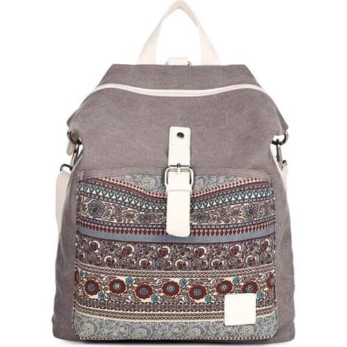 New Women Canvas Backpack Large Capacity Backpack School Rucksack Top Shoulder Bag for Travel,College,Students,Shopping