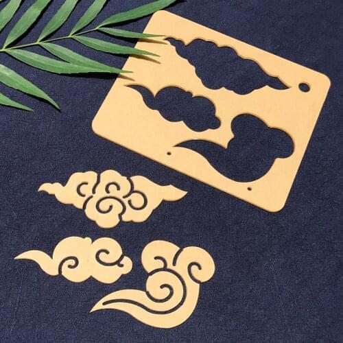 Cloud transparent 17*14cm big size costura Embroidery quilt line template, patchwork ruler accessories plotting board