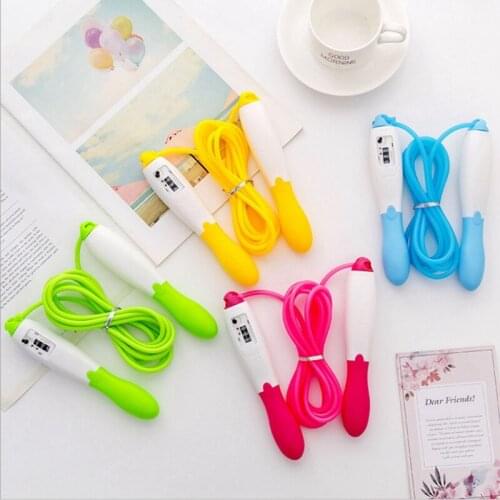 Professional Jump Rope with Electronic Counter 1.95m Adjustable Fast Speed Counting Skipping Jumping Rope Workout Equipments