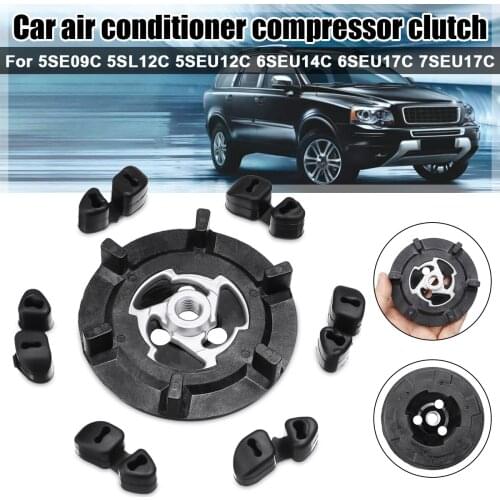 Car Air Conditioner A/C Air Compressor Clutch Hub Rubber 5SE09C 5SL12C 5SEU12C 6SEU14C 6SEU17C 7SEU17C