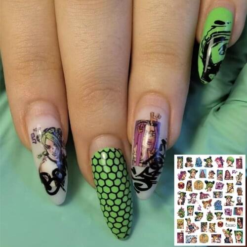 CA-593 series Christmas penguin series 3d nail art stickers decal template diy nail tool decorations