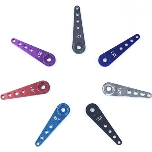4PCS 2PCS Aluminum Alloy 37mm 25T Steering Servo Horn Arm for WPL Wltoys RC Models Car 1/10 RC Crawler DIY Accessories