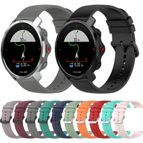 20mm 22mm Silicone Sports Strap For Polar Grit X Wristband For POLAR Vantage M POLAR IGNITE M2 Replacemen Bracelet Watchbands