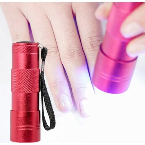 LED Flashlight Nail Lamp Nail Dryer Portable Nail Gel Fast Dryer Manicure Tool Phototherapy Plastic LED Heating Lamp