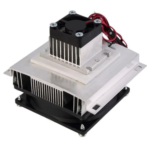 60W Thermoelectric Peltier Refrigeration Cooler Semiconductor Air Conditioner Cooling System with Cooling Fan Peltier Kit