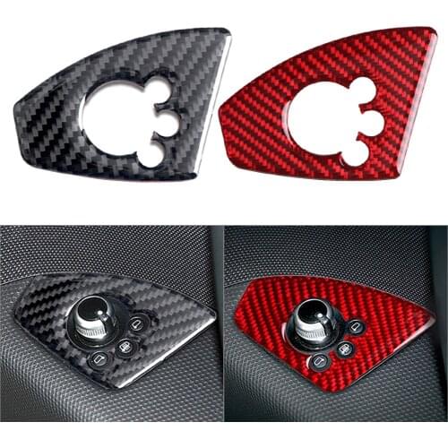 Carbon Fiber Car Interior Door Lock Button Cover Trim For 2008-2014 Audi TT 8N 8J Mk1 Mk2 Mk3 TTRS Right Drive