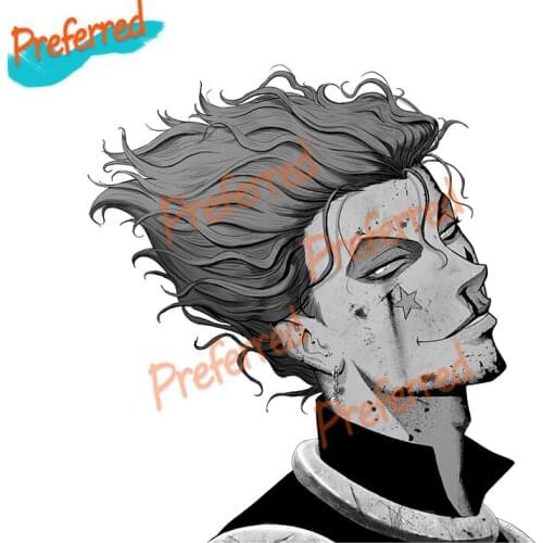 High Quality Hunter X Hunter Cartoon Gon Killua Hisoka Kurapi Anime Car Hood Sticker Laptop Decal Car Stickers Waterproof PVC