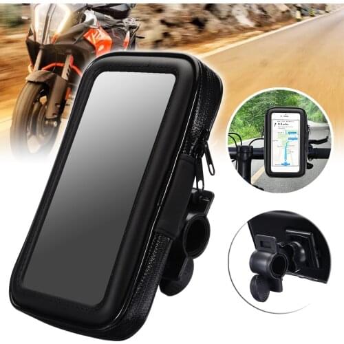 1PC Motorcycle Bike Bicycle Waterproof Phone GPS Case Bag Handlebar Mount Holder 15 x 8.5 x 2.5cm For Mobile Phones Without 5.5"