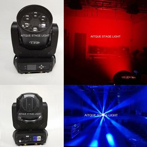 2lot DJ led flower effect rotating beam spotlights disco rgbw led moving bee eye zoom 6x40w moving head bee eye