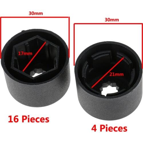 20pcs Wheel Lug Nut Bolt Caps For VW GOLF JETTA BEETLE PHEATON 1K06011739B9