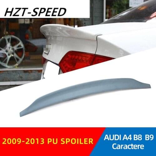 2009 - 2013 For AUDI A4 B8 B9 Caractere PU Rear Window Roof Spoiler Rear Roof Spoiler for AUDI