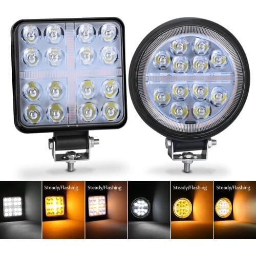 4Inch LED Work Light Bar LED Headlight Spotlight Car OffRoad Driving Fog Light For SUV Truck Boat Motorcycle 12V24V Strobe Light