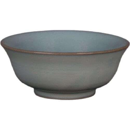 Jingdezhen antique porcelain (song Ru kiln blue glazed bowl) folk collection