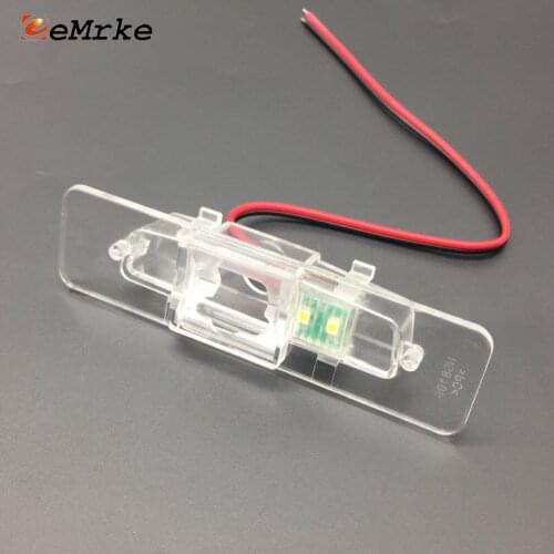 EEMRKE DIY Car Camera Bracket License Number Plate Lights Housing for Subaru Legacy / Liberty Sedan 2003-2009