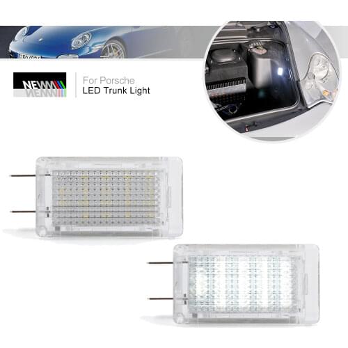 For Porsche 964 986 987 996 993 997 GT Cayenne Carrera Boxster SMD Error Free White Led Trunk Luggage Compartment Lights