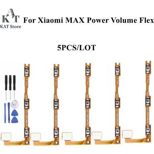 KAT 5PCS/LOT Power Volume Flex Cable For Xiaomi Max Side Key Button Flex Cable Best After-sales service