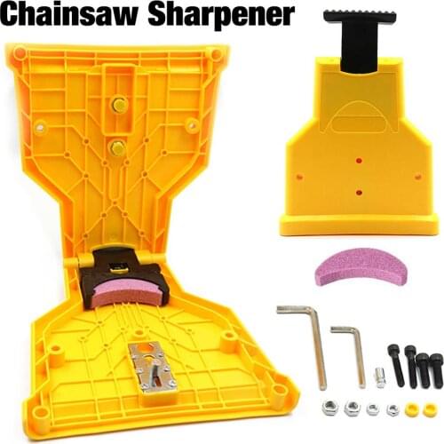 Quality Chainsaw Teeth Sharpener Portable Sharpen Chain Saw Bar-Mount Fast Grinding Sharpening Chainsaw Chain Woodworking Tools