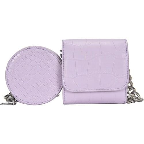 Stone Grain PU Leather Small Round Leather Bag Women 2021 Brand Shoulder Bag Trend Handbag Fashion Messenger Bag