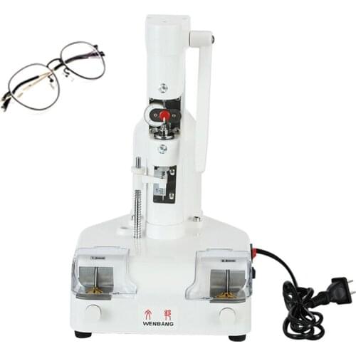 220V Frameless lens Punch Machine Glasses Shop Processing Equipment Frameless Punching Machine Drilling Groove Tools Instrument