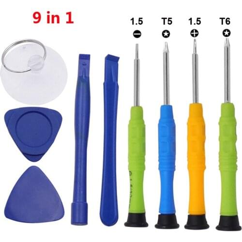 9 In 1 Mobile Phone Repair Tools Hand Tool Kit Opening Pry Bar Screen Disassemble Screwdriver Set Repair Tools
