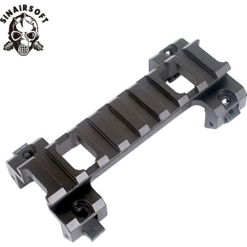 20mm Picatinny Weaver 8 Slots Scope Rail Mount Base Fit MP5 G3 Series for AEG Airsoft Paintball Hunting Shooting Accessories