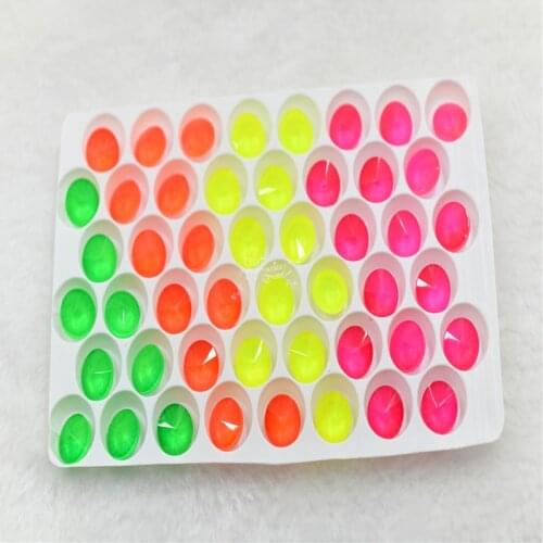 Bulk rhinestones rivoli neon crystal glass stones Jewelry making round gems 10mm wholesale cloth decor