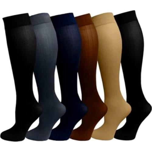 1 Pair Unisex Compression Socks Leg Relief Pain Knee Medical High Stockings Pressure Support Stretch Pressure Circulation Socks