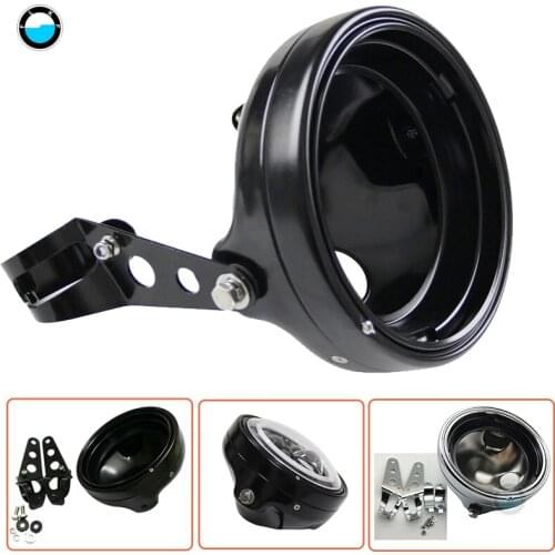 Newest Black Chrome 7 Inch headlights Housing bucket for motorcycle 7inch housing Bucket