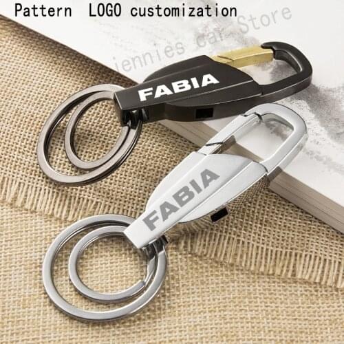 New Car metal Keychains Alloy Keyring Key Chain for Skoda Fabia Car trinket Car accessories