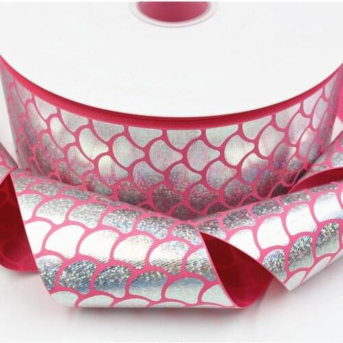 OOOT BAORJCT 17328-3,3" 75mm flowers series white color glitter sequins ribbon 5 yards,DIY handmade materials,wedding gift wrap