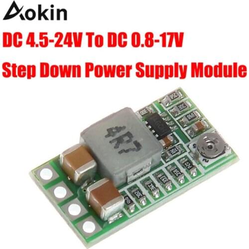Ultra-Small Mini DC-DC Step Down Power Supply Module 3A Buck Converter Adjustable 1.8V 2.5V 3.3V 5V 9V 12V for Arduino diy kit