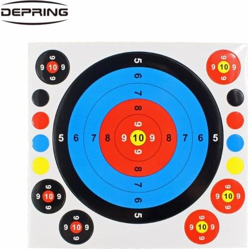 Practice Durable Shooting Target Faces Accurate Prop Archery Darts Paper Amusement Accessories Exercise Bows Round