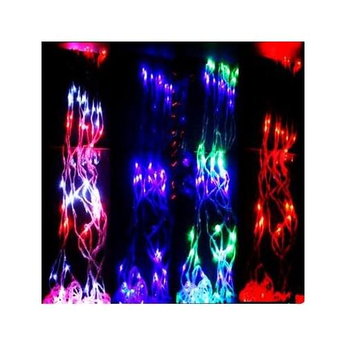 New Year!2X2M Christmas LED Waterfull Lights Outdoor Decoration AC LED String Lights Christmas Wedding Garlands Luces de Navidad