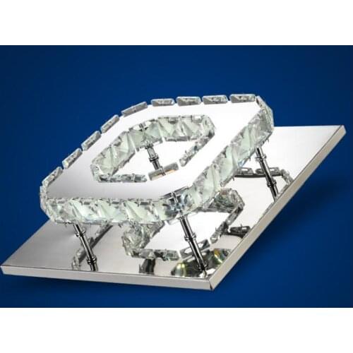 Modern LED Ceiling light Square Crystal Lustre Luminarias Para Sala led lamps for home aisle corridor balcony kitchen fixtures