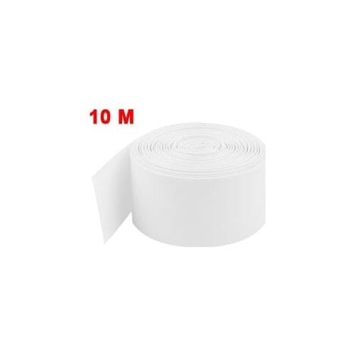 Uxcell 29.5mm PVC Heat Shrink Tubing Wrap 10M for 1 x 18650 Battery White Clear Light Purple Gray Light Green Green